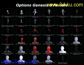 3D打印模型SY Invisible for Genesis 8的图片