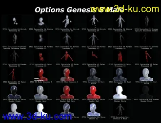 3D打印模型SY Invisible for Genesis 8的图片