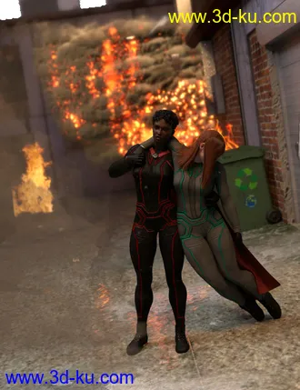 3D打印模型SY Knocked Out! 2 for Genesis 8的图片