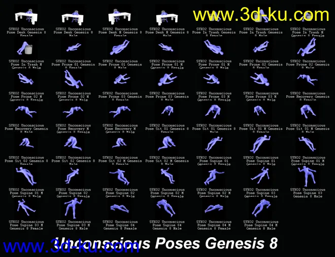 SY Knocked Out! 2 for Genesis 8模型的图片12