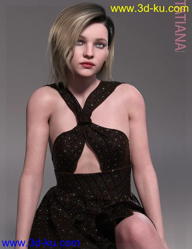 Tatiana HD and Expression for Genesis 8 Female模型的图片3