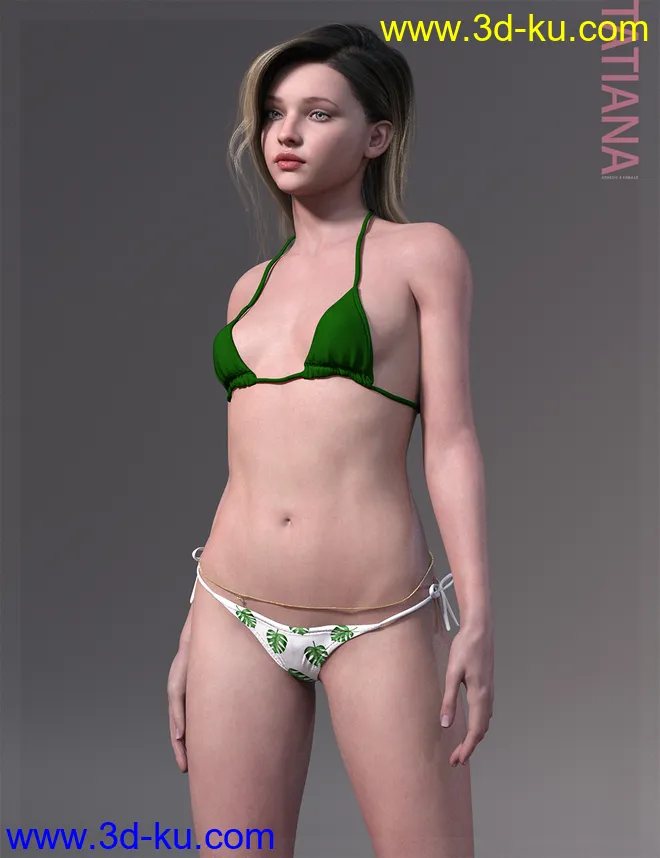 Tatiana HD and Expression for Genesis 8 Female模型的图片5