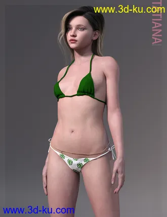 3D打印模型Tatiana HD and Expression for Genesis 8 Female的图片