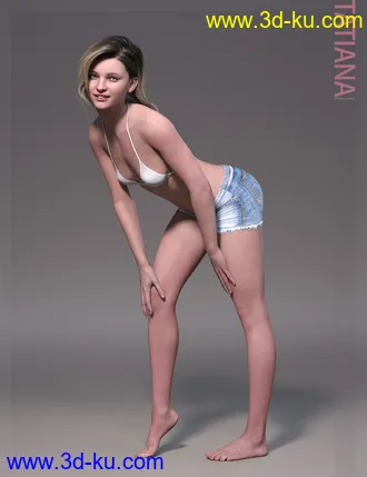 3D打印模型Tatiana HD and Expression for Genesis 8 Female的图片