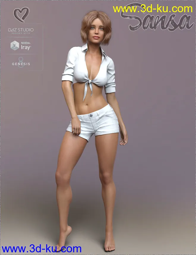 TDT-Sansa for Genesis 8 Female模型的图片1