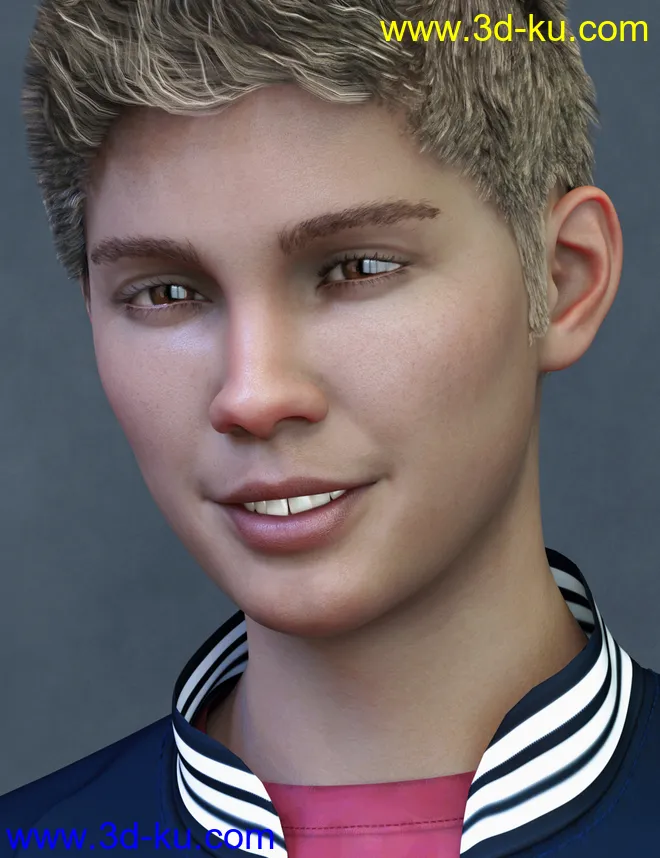 Teen Jamie HD for Genesis 8 Male模型的图片1