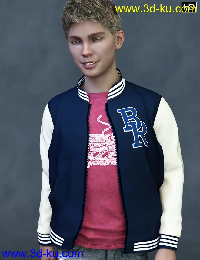 Teen Jamie HD for Genesis 8 Male模型的图片4
