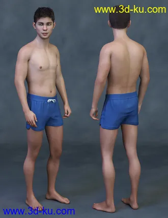 3D打印模型Teen Jamie HD for Genesis 8 Male的图片
