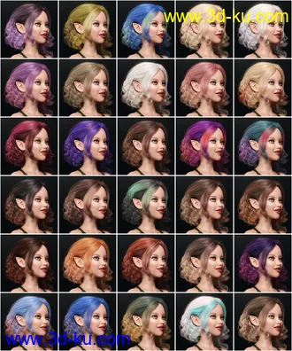 3D打印模型Texture Expansion for Bendine Hair的图片