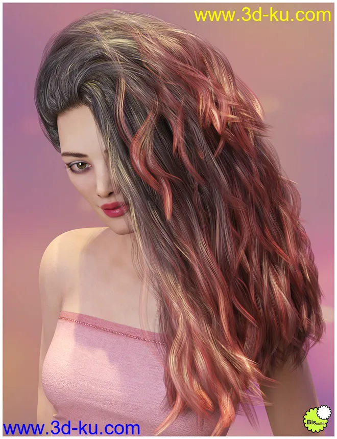 Texture Expansion for Biscuits Jam Hair模型的图片3