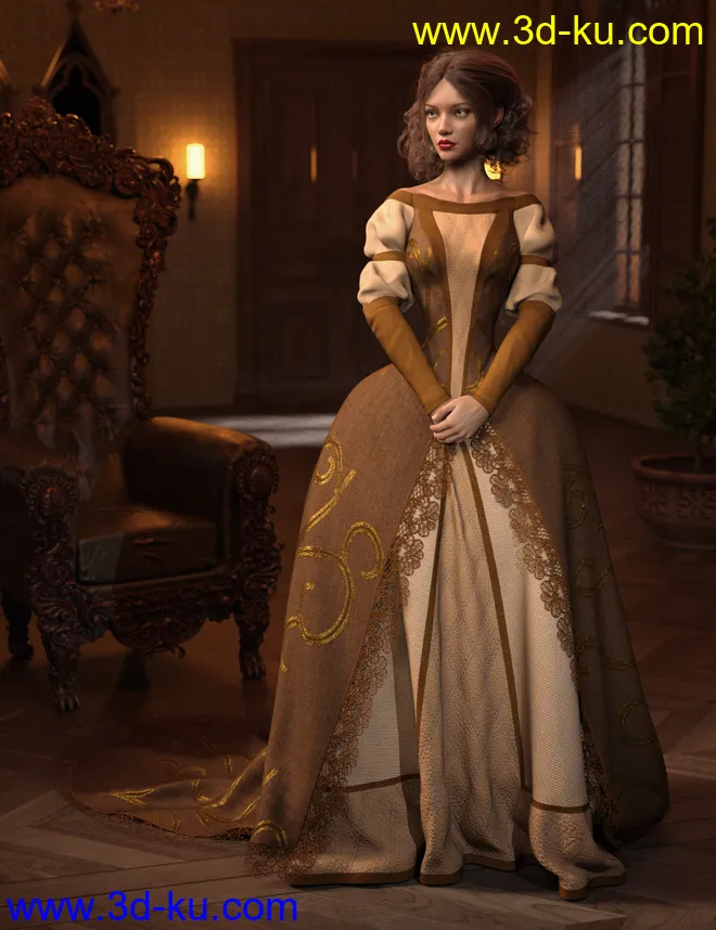 Texture Expansion for Gown of Fantasy 1模型的图片1