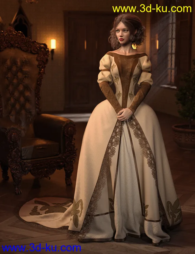 Texture Expansion for Gown of Fantasy 1模型的图片3