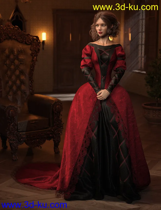 Texture Expansion for Gown of Fantasy 1模型的图片4