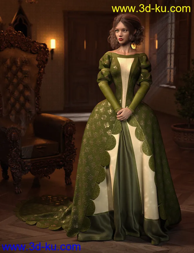 Texture Expansion for Gown of Fantasy 1模型的图片5