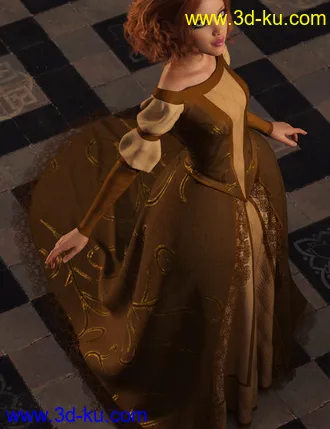 3D打印模型Texture Expansion for Gown of Fantasy 1的图片