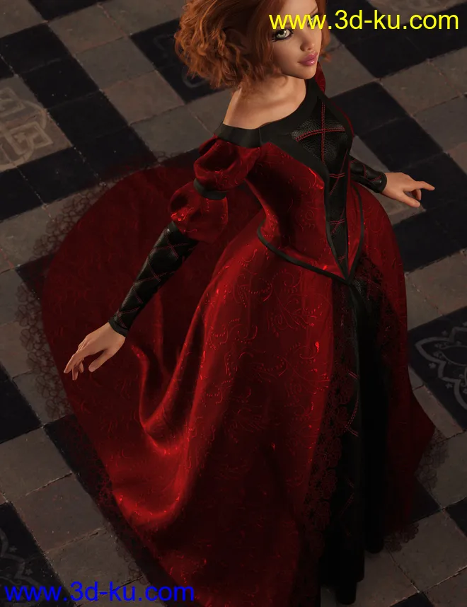 Texture Expansion for Gown of Fantasy 1模型的图片9