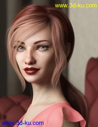 3D打印模型Texture Expansion for Low Ponytail Hair的图片