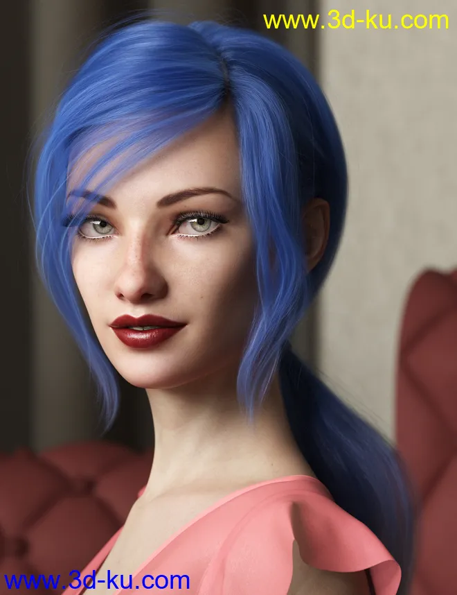 Texture Expansion for Low Ponytail Hair模型的图片3