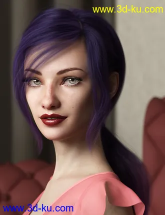 3D打印模型Texture Expansion for Low Ponytail Hair的图片