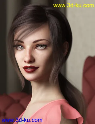 3D打印模型Texture Expansion for Low Ponytail Hair的图片