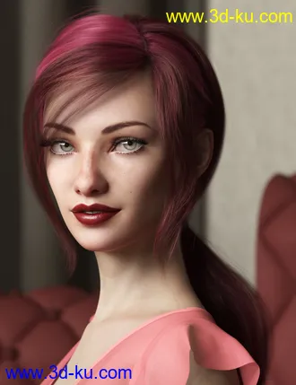 3D打印模型Texture Expansion for Low Ponytail Hair的图片