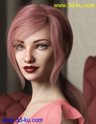 3D打印模型Texture Expansion for Low Ponytail Hair的图片