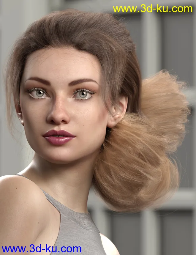 Texture Expansion for Low Updo Hair模型的图片3