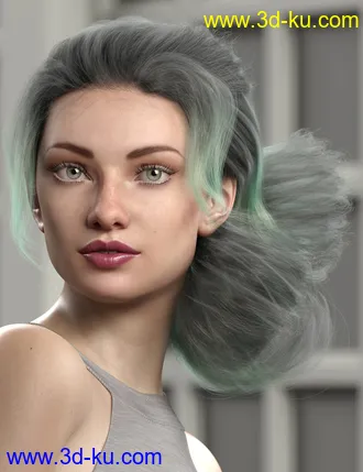 3D打印模型Texture Expansion for Low Updo Hair的图片