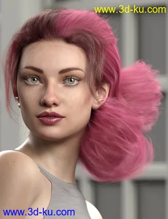 3D打印模型Texture Expansion for Low Updo Hair的图片