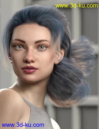 3D打印模型Texture Expansion for Low Updo Hair的图片