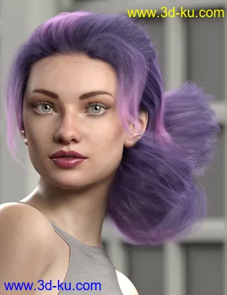 3D打印模型Texture Expansion for Low Updo Hair的图片