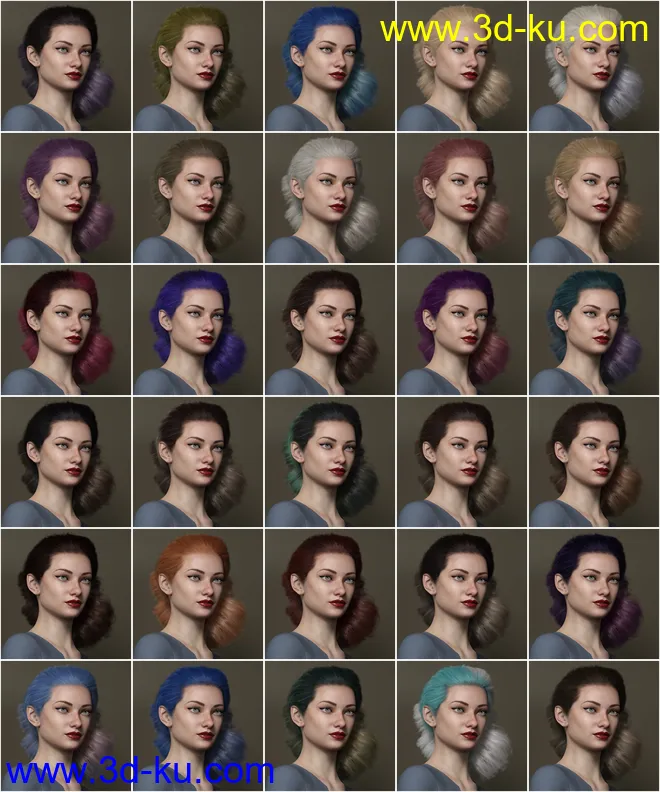 Texture Expansion for Low Updo Hair模型的图片15