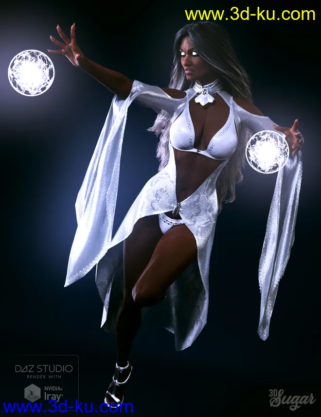 The Arcanist Props and Poses for Victoria 8 and Genesis 8 Female模型的图片2