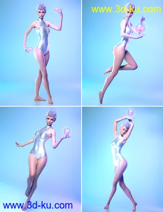 3D打印模型The Arcanist Props and Poses for Victoria 8 and Genesis 8 Female的图片