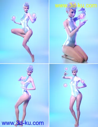 3D打印模型The Arcanist Props and Poses for Victoria 8 and Genesis 8 Female的图片