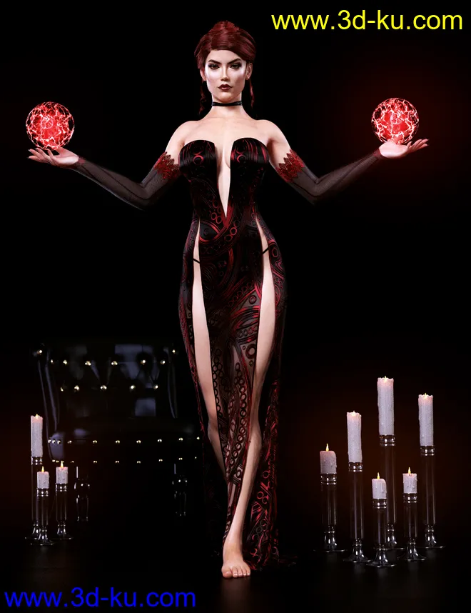 The Arcanist Props and Poses for Victoria 8 and Genesis 8 Female模型的图片8