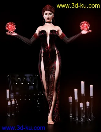 3D打印模型The Arcanist Props and Poses for Victoria 8 and Genesis 8 Female的图片