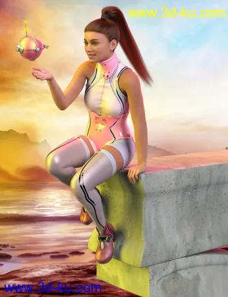 3D打印模型The Ledge - Poses and Props for Genesis 8 Female的图片