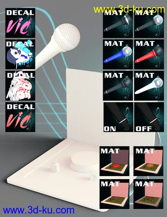 3D打印模型The Singer Prop N Poses for Genesis 3 and 8 Female(s)的图片