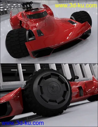 3D打印模型The Super Hero's Car的图片