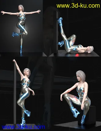 3D打印模型These Boots Poses for Genesis 8 Female的图片
