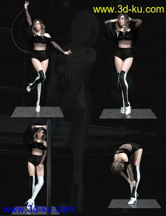 3D打印模型These Boots Poses for Genesis 8 Female的图片