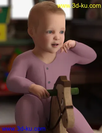 3D打印模型Toddler Twins For Genesis 8的图片