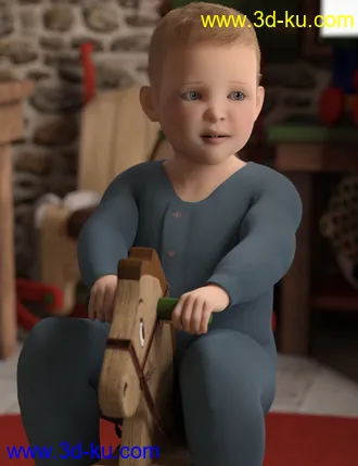 3D打印模型Toddler Twins For Genesis 8的图片