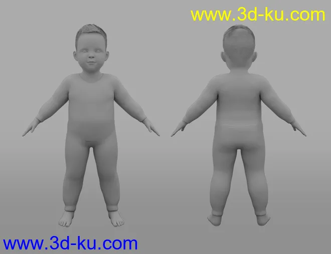 Toddler Twins For Genesis 8模型的图片12