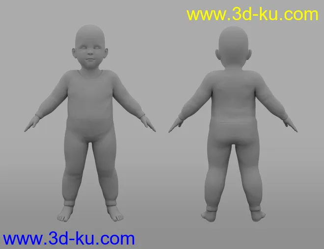 Toddler Twins For Genesis 8模型的图片13