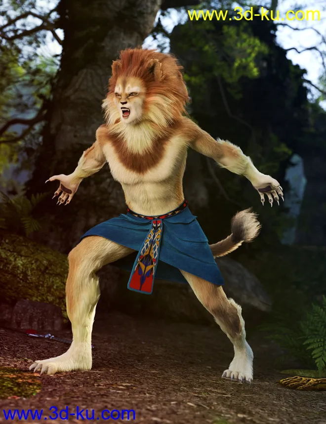 Tomcat For Genesis 8 Male模型的图片2