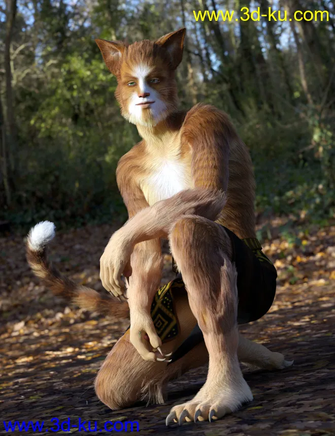 Tomcat For Genesis 8 Male模型的图片3