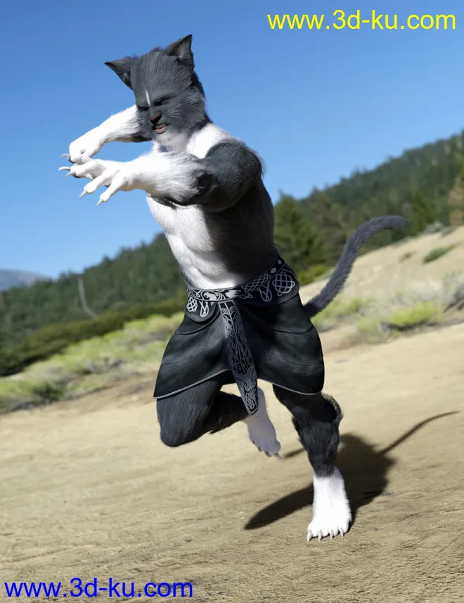 Tomcat For Genesis 8 Male模型的图片5