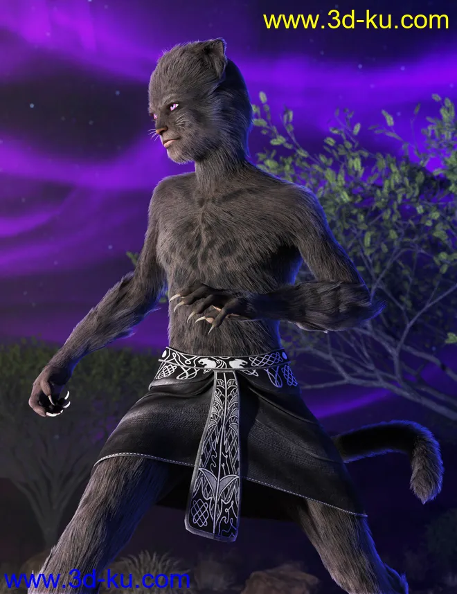 Tomcat For Genesis 8 Male模型的图片8